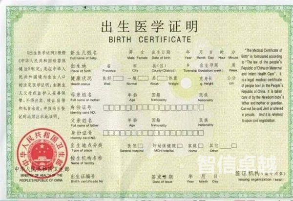 出生證翻譯-國(guó)出生證明翻譯公司